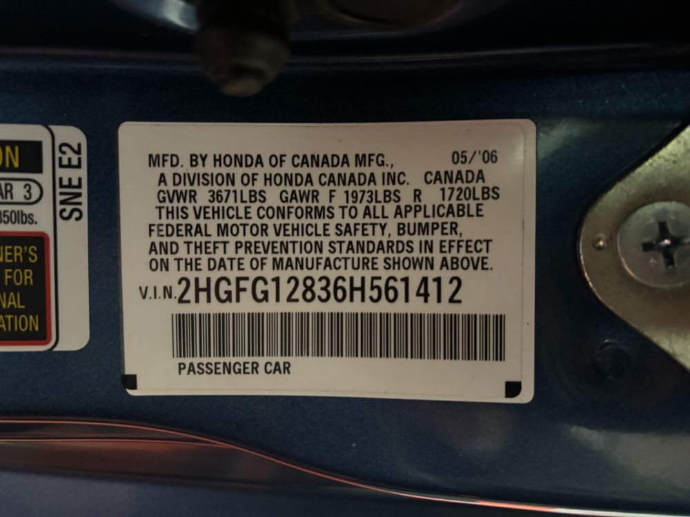 2006 Honda Civic EX Franklin OH