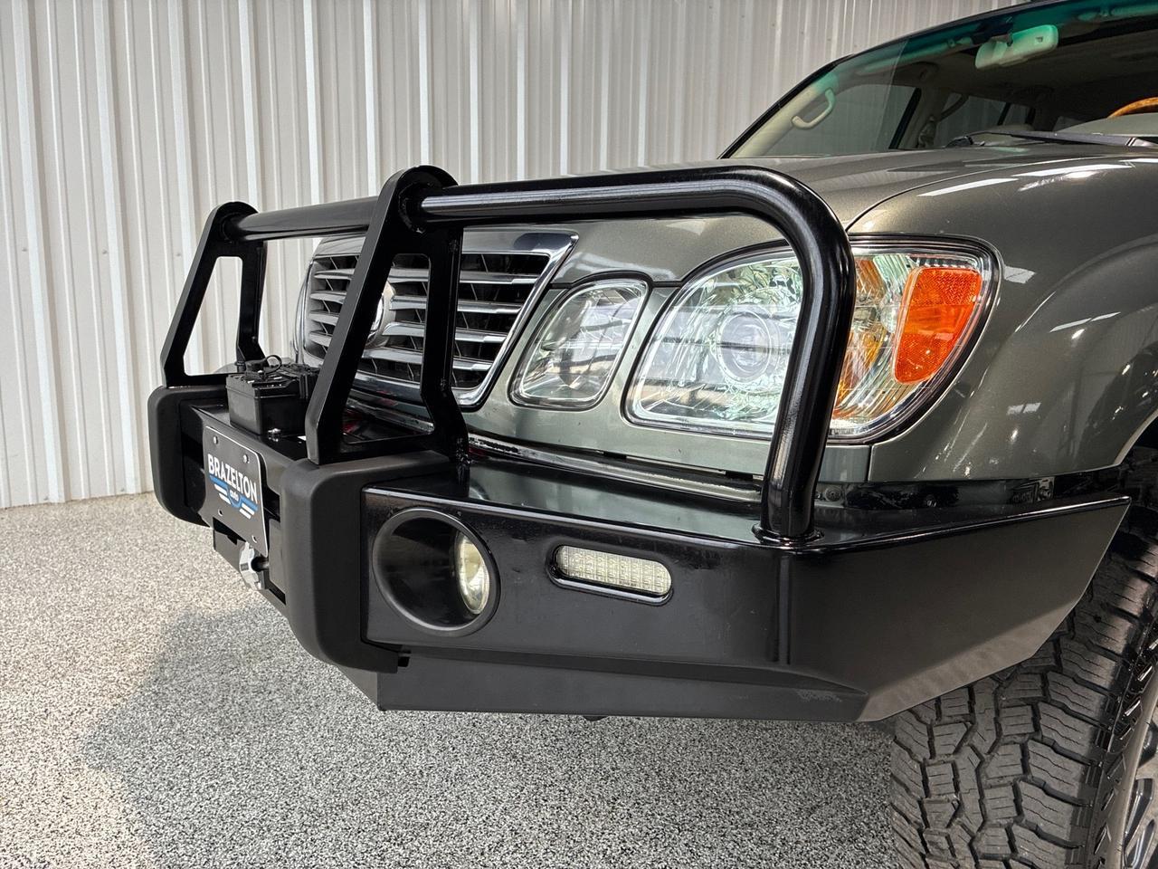 2006 Lexus LX470 Iron Man Lift, Iron Man Bumper with 9500lb Winch, Sliders, 18in Fondmetal Wheels, Timing Belt Just Completed Houston TX