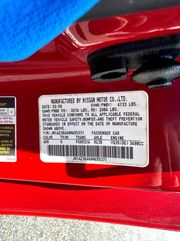 2006 Nissan 350Z 2dr Roadster Enthusiast Manual Jacksonville FL
