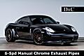 2006 Porsche Cayman S 6-Spd Manual Chrome Exhaust Pipes