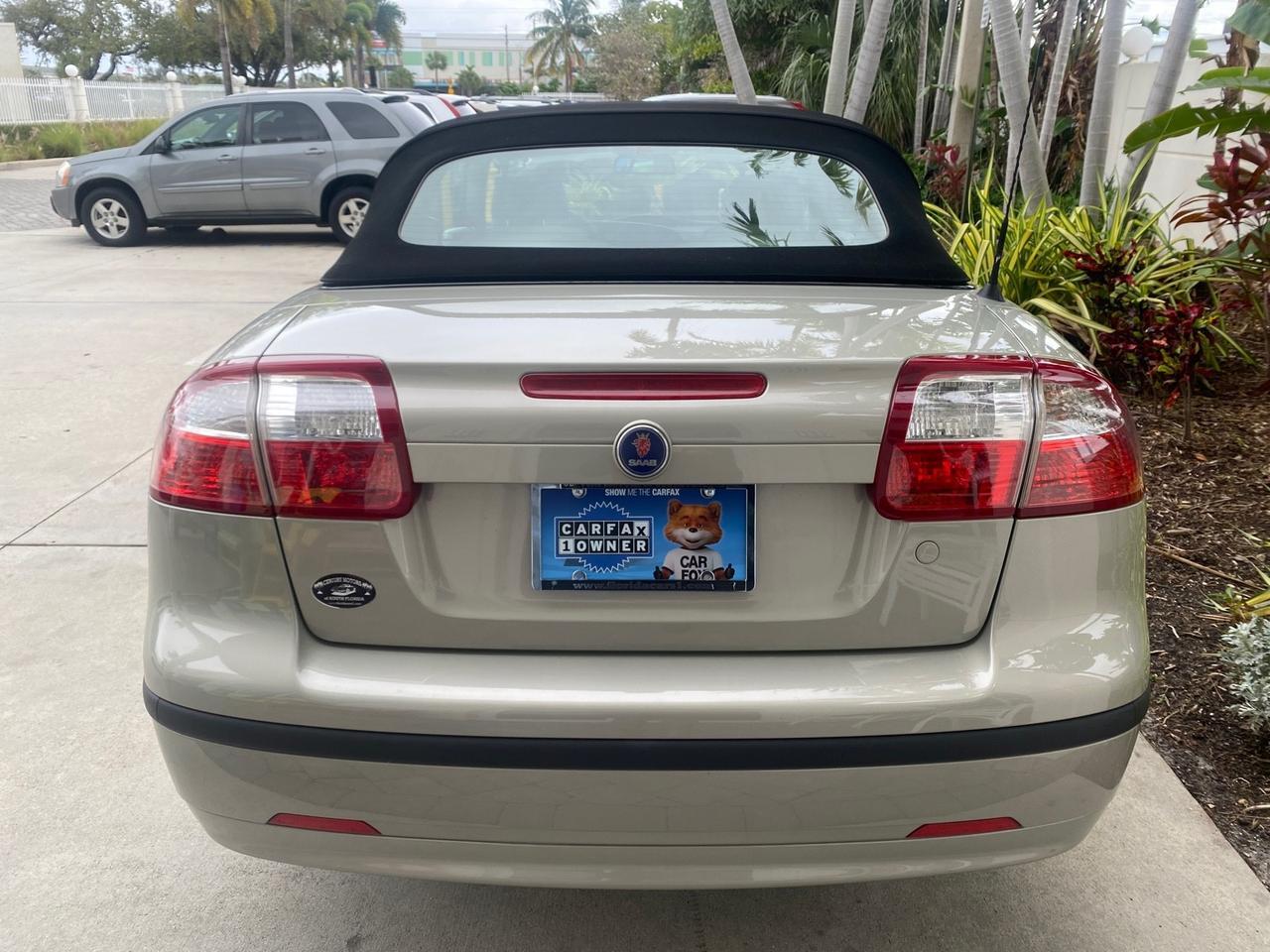 2006 Saab 9-3 1 OWNER CONV LOW MILES 32,746 Pompano Beach FL