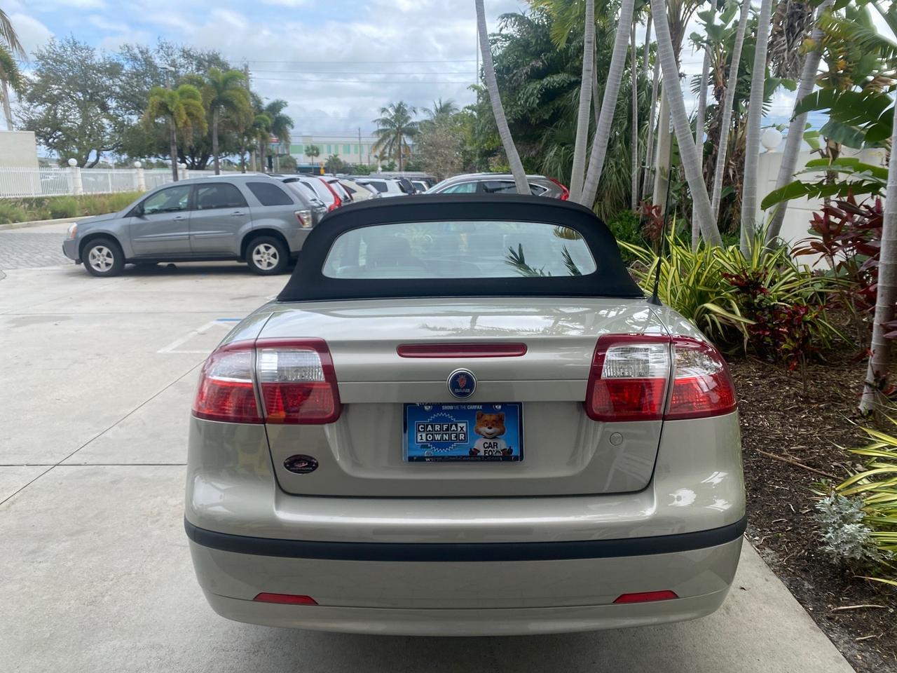 2006 Saab 9-3 1 OWNER CONV LOW MILES 32,746 Pompano Beach FL