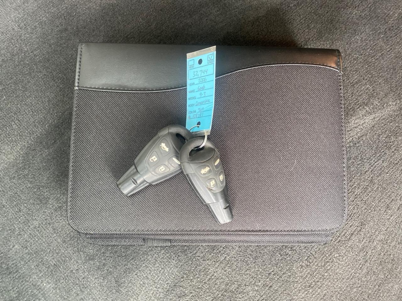 2006 Saab 9-3 1 OWNER CONV LOW MILES 32,746 Pompano Beach FL