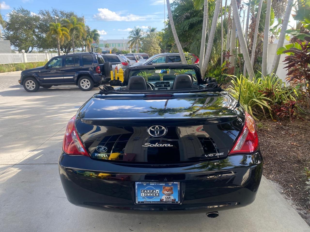 2006 Toyota Camry Solara SE V6 CONV LOW MILES 57,572 Pompano Beach FL