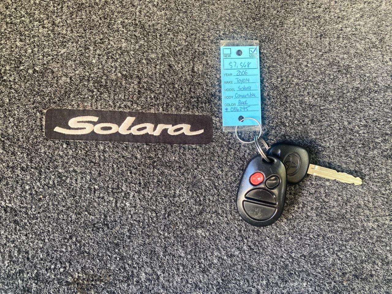 2006 Toyota Camry Solara SE V6 CONV LOW MILES 57,572 Pompano Beach FL