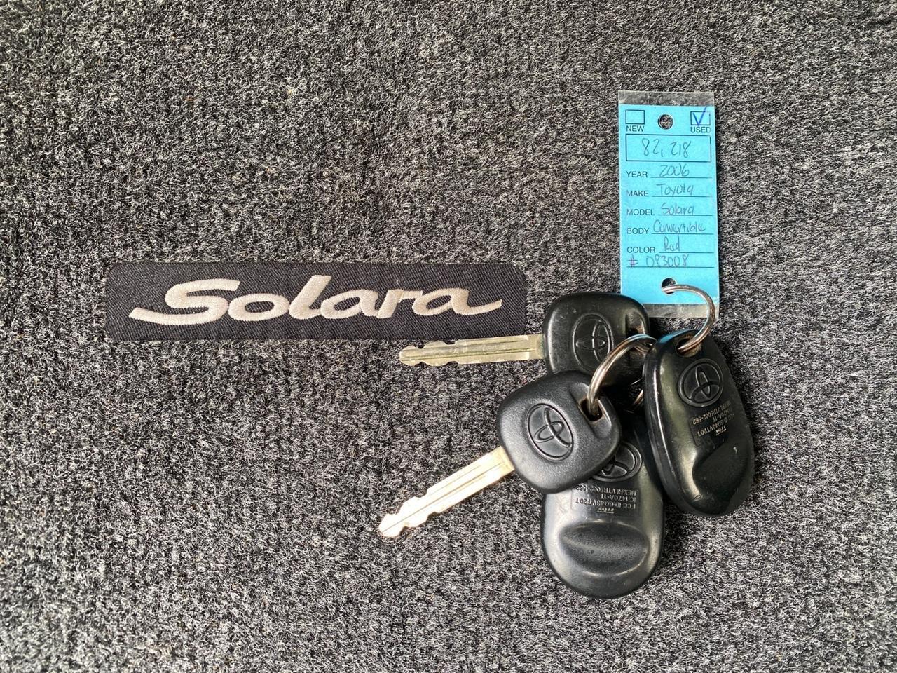 2006 Toyota Camry Solara SLE V6 LOW MILES 82,218 1 OWNER Pompano Beach FL