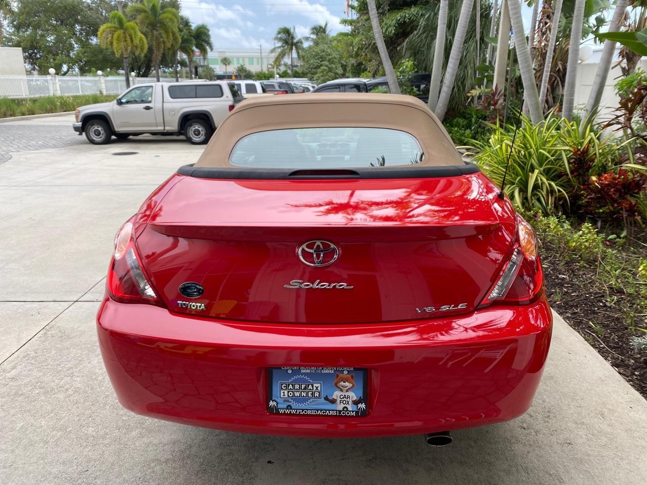 2006 Toyota Camry Solara SLE V6 LOW MILES 82,218 1 OWNER Pompano Beach FL