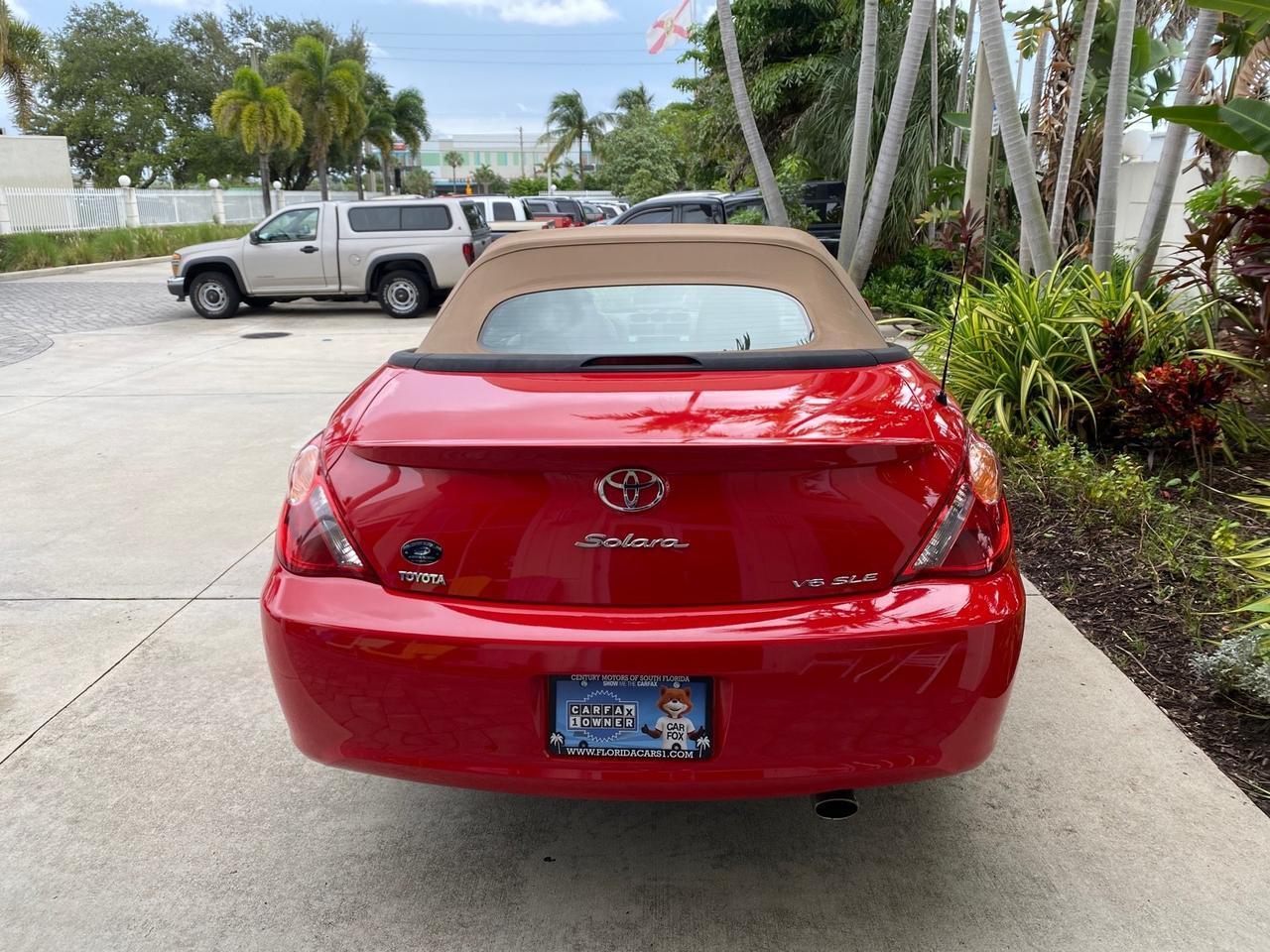 2006 Toyota Camry Solara SLE V6 LOW MILES 82,218 1 OWNER Pompano Beach FL