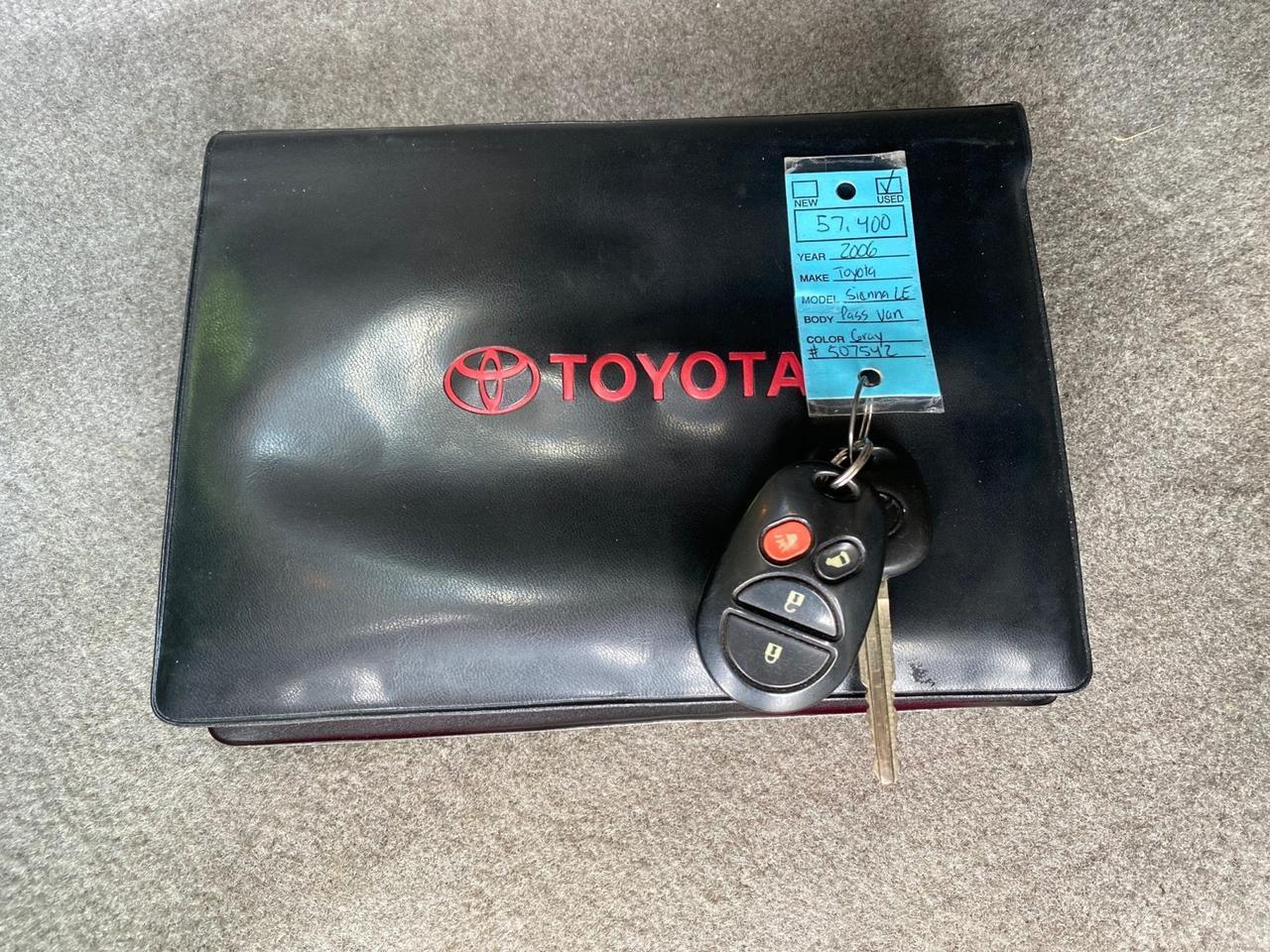 2006 Toyota Sienna CE VAN LOW MILES 57,411 Pompano Beach FL