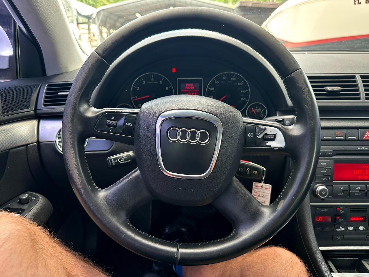 2007 Audi A4 2007 4dr Sdn CVT 2.0T FrontTrak Jacksonville FL