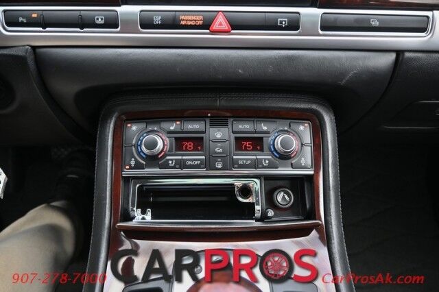 2007 Audi A8 L 6.0L W12 - All Wheel Drive - Front Heated & Cooled Leather Seats - Heated Rear Seats - Sunroof - Bang & Olufsen Sound System - Bluetooth - Backup Camera - Navigation - Low Miles Anchorage AK