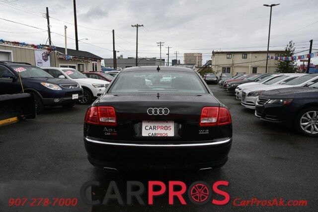 2007 Audi A8 L 6.0L W12 - All Wheel Drive - Front Heated & Cooled Leather Seats - Heated Rear Seats - Sunroof - Bang & Olufsen Sound System - Bluetooth - Backup Camera - Navigation - Low Miles Anchorage AK