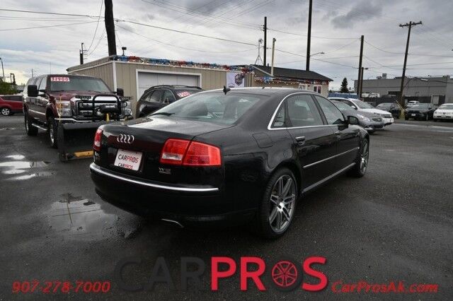 2007 Audi A8 L 6.0L W12 - All Wheel Drive - Front Heated & Cooled Leather Seats - Heated Rear Seats - Sunroof - Bang & Olufsen Sound System - Bluetooth - Backup Camera - Navigation - Low Miles Anchorage AK