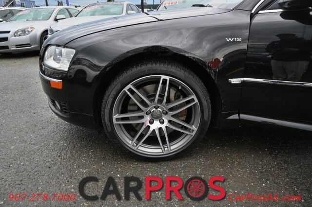 2007 Audi A8 L 6.0L W12 - All Wheel Drive - Front Heated & Cooled Leather Seats - Heated Rear Seats - Sunroof - Bang & Olufsen Sound System - Bluetooth - Backup Camera - Navigation - Low Miles Anchorage AK
