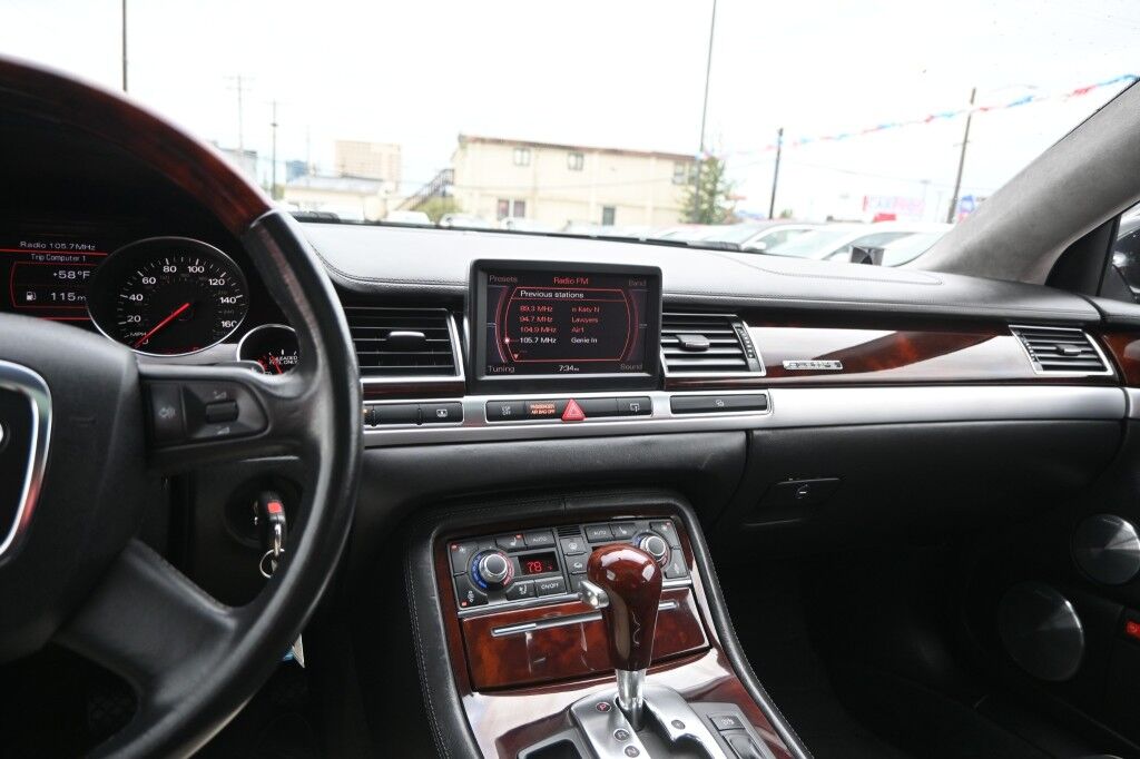 2007 Audi A8 L 6.0L W12 - Automatic - All Wheel Drive - Front Heated & Cooled Leather Seats - Heated Rear Seats - Rear Entertainment System - Bang & Olufsen Sound System - Bluetooth - Backup Camera - Navigation Anchorage AK