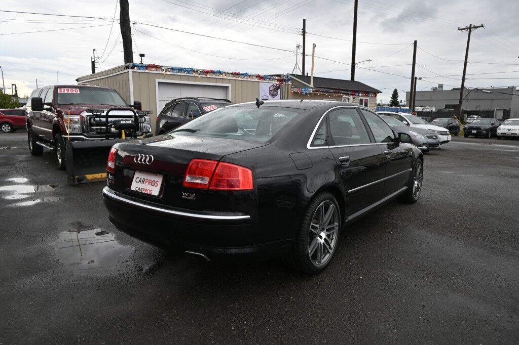 2007 Audi A8 L 6.0L W12 - Automatic - All Wheel Drive - Front Heated & Cooled Leather Seats - Heated Rear Seats - Rear Entertainment System - Bang & Olufsen Sound System - Bluetooth - Backup Camera - Navigation Anchorage AK