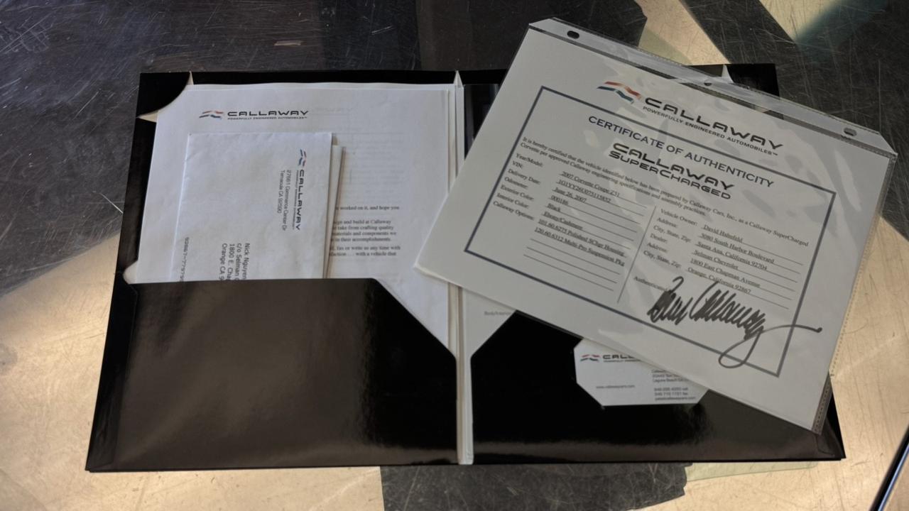 2007 Chevrolet CORVETTE CALLAWAY Anaheim Hills CA