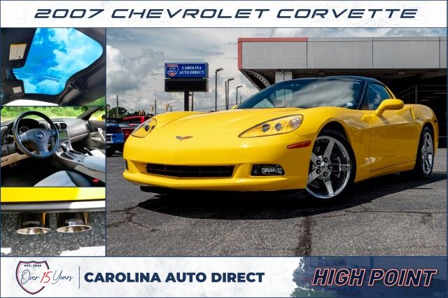 2007 Chevrolet Corvette / Performance PKG / Corsa Exhaust / Transparent Roof! High Point NC