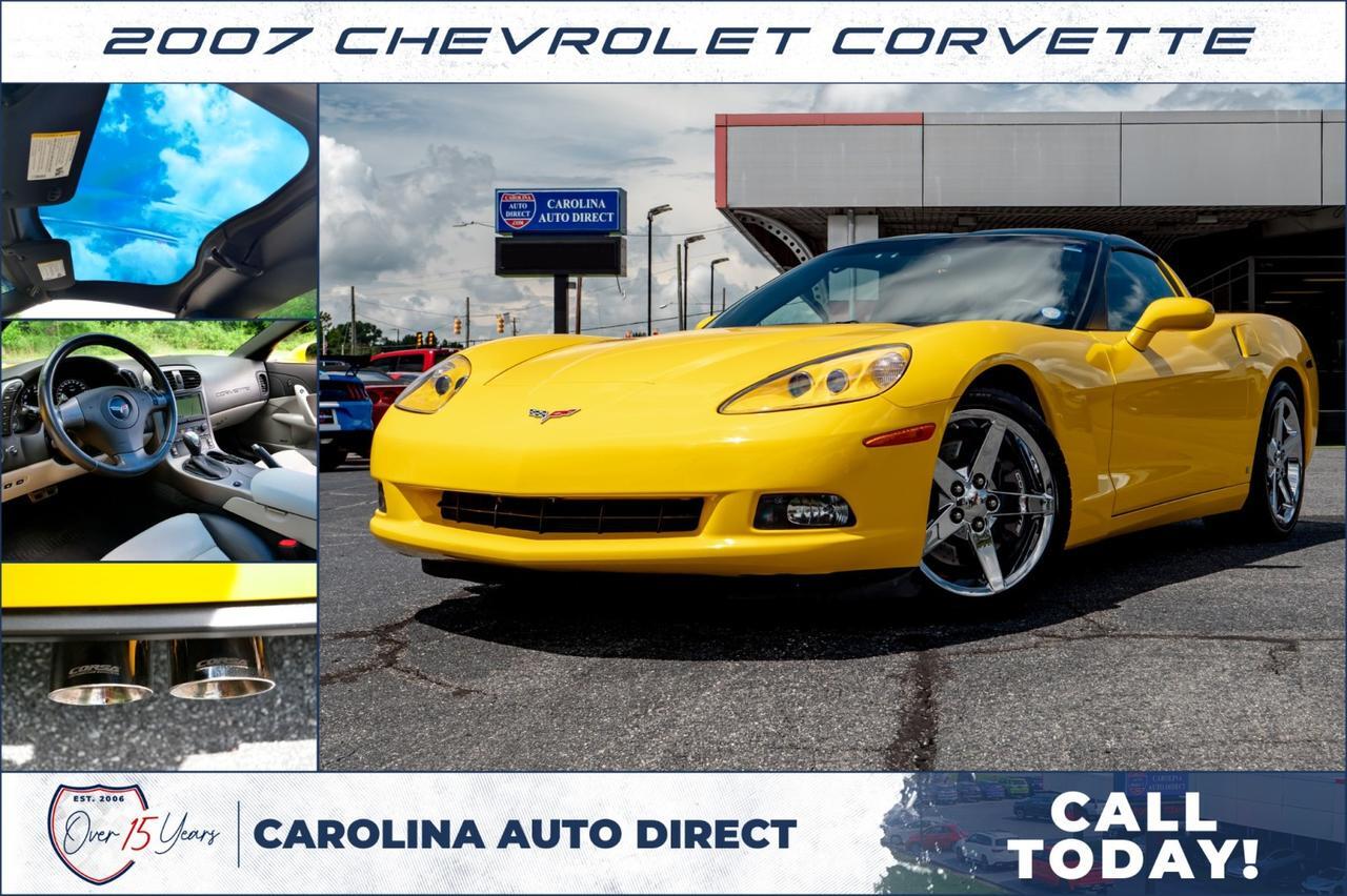 2007 Chevrolet Corvette / Performance PKG / Corsa Exhaust / Transparent Roof! Lincolnton NC