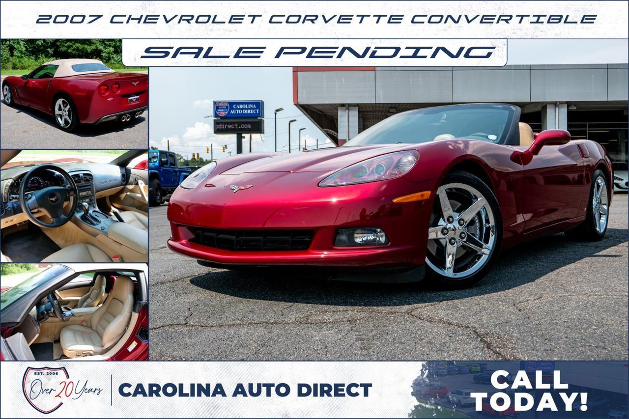 2007 Chevrolet Corvette Convertible / Power Top / Heated Seats / Borla Exhaust!