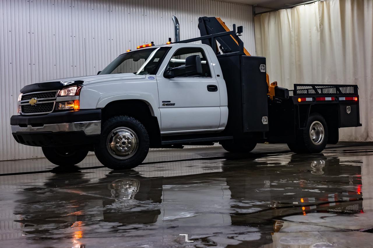 2007 Chevrolet Silverado 3500 4x4 Reg Cab LT Picker Deck Diesel Red Deer AB