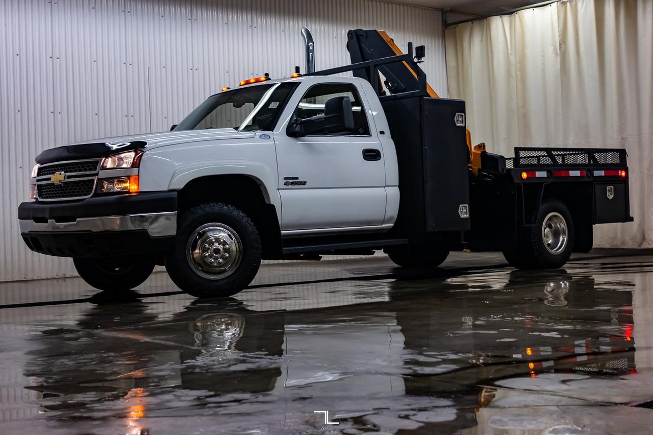 2007 Chevrolet Silverado 3500 4x4 Reg Cab LT Picker Deck Diesel Red Deer AB
