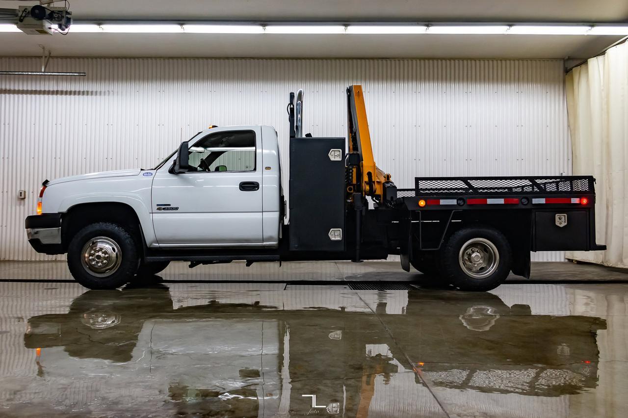 2007 Chevrolet Silverado 3500 4x4 Reg Cab LT Picker Deck Diesel Red Deer AB