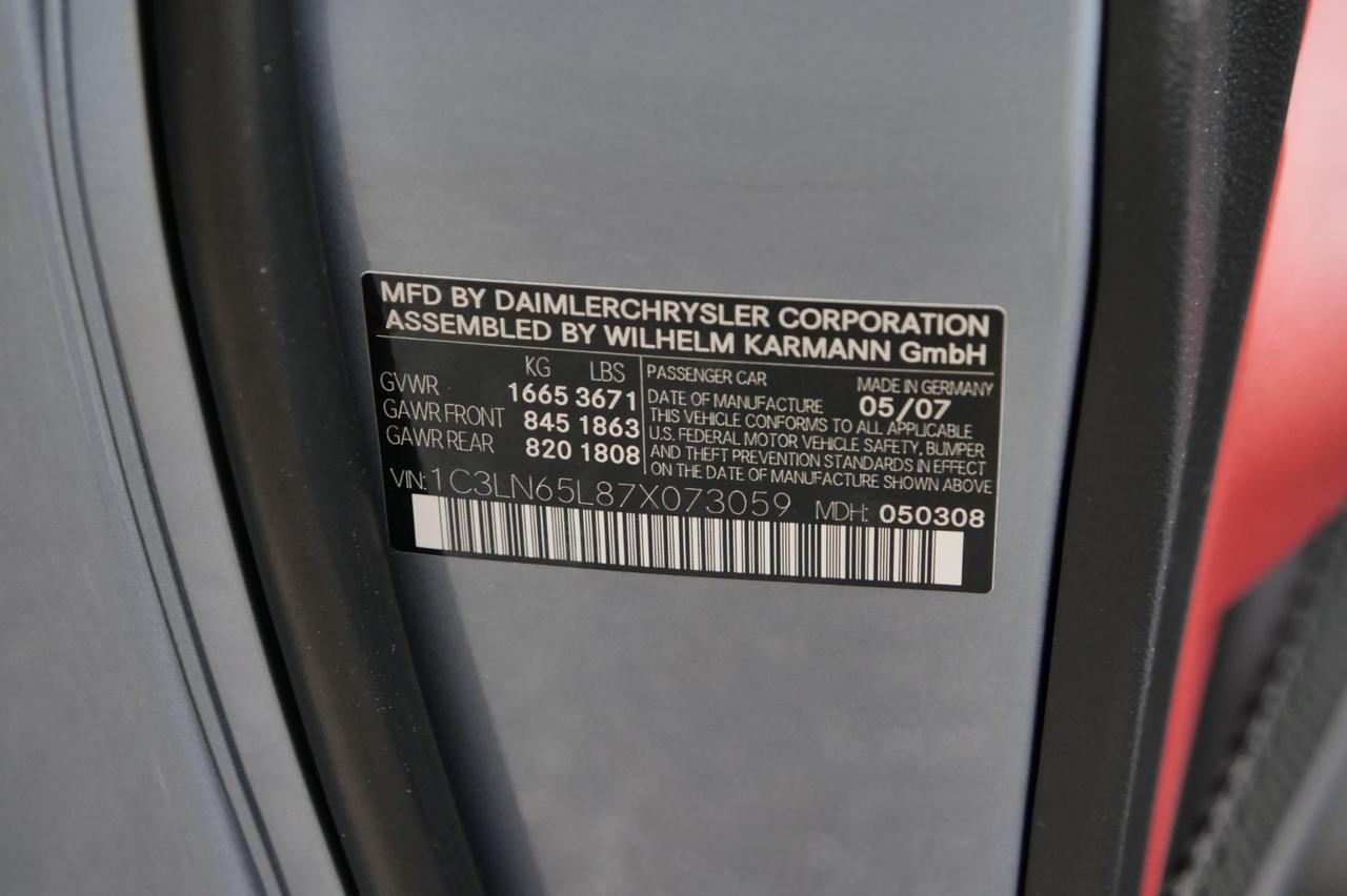 2007 Chrysler Crossfire Roadster Limited / Manual / Heated Seats / NEW TOP! Lincolnton NC