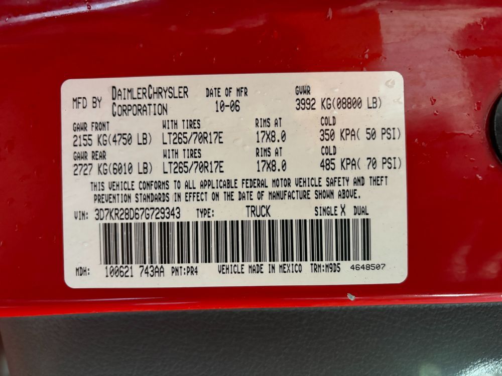 2007 Dodge Ram 2500 SLT Quad Cab LWB 2WD Franklin OH