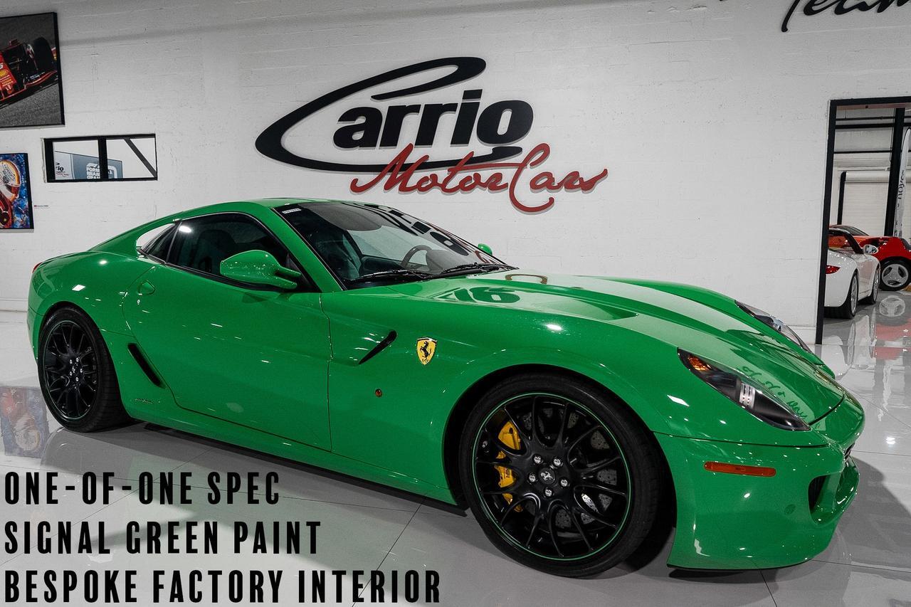 2007 Ferrari 599 GTB Fiorano ONE-OF-ONE SPEC! Signal Green paint, bespoke factory interior AND MUCH MORE!!