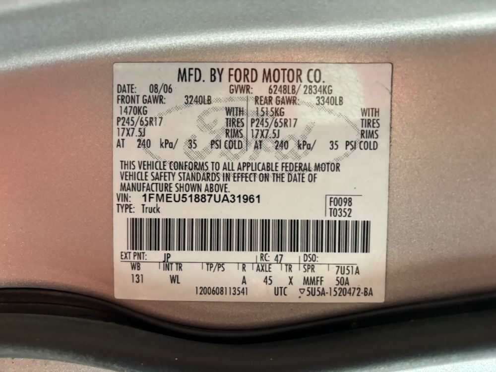 2007 Ford Explorer Sport Trac XLT Franklin OH