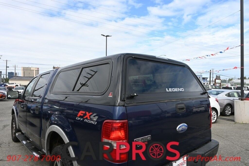 2007 Ford F-150 FX4 - 4x4 - 5.4L V8 - Crew Cab - Keyless Entry - Leather Seats - AM/FM & CD - Cruise Control - Block Heater - Fiberglass Cap - Running Boards - Tow Pkg Anchorage AK