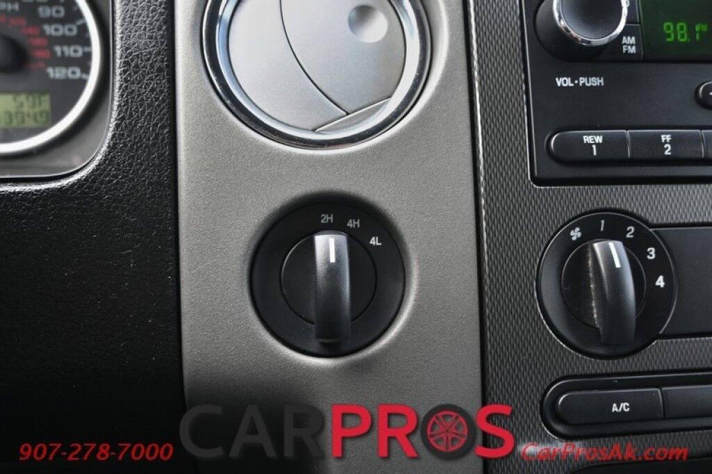 2007 Ford F-150 FX4 - 4x4 - 5.4L V8 - Crew Cab - Keyless Entry - Leather Seats - AM/FM & CD - Cruise Control - Block Heater - Fiberglass Cap - Running Boards - Tow Pkg Anchorage AK