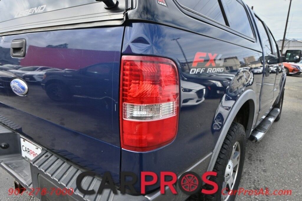 2007 Ford F-150 FX4 - 4x4 - 5.4L V8 - Crew Cab - Keyless Entry - Leather Seats - AM/FM & CD - Cruise Control - Block Heater - Fiberglass Cap - Running Boards - Tow Pkg Anchorage AK