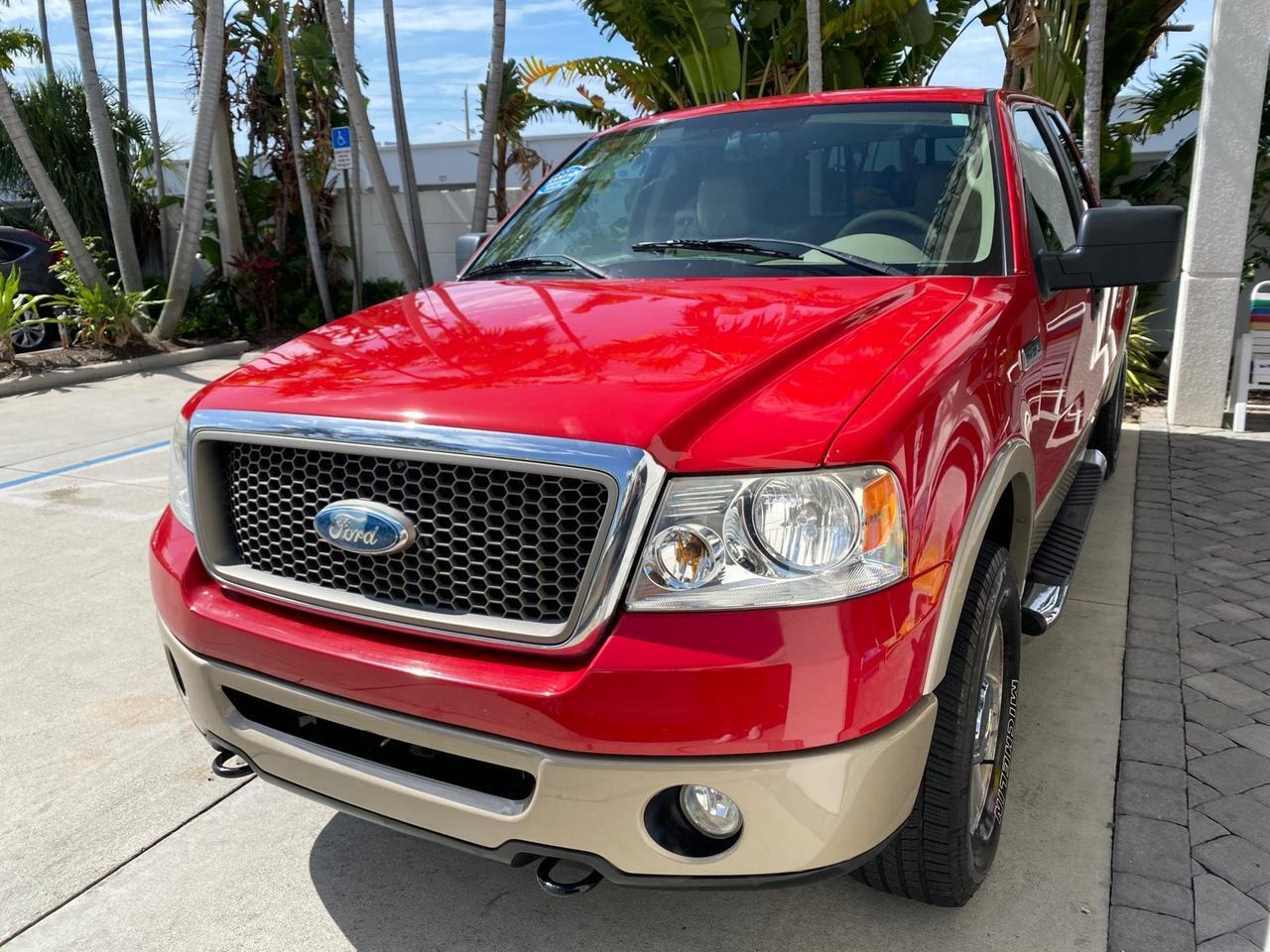 2007 Ford F-150 Lariat 4WD LEATHER LOW MILES 80,286 Pompano Beach FL