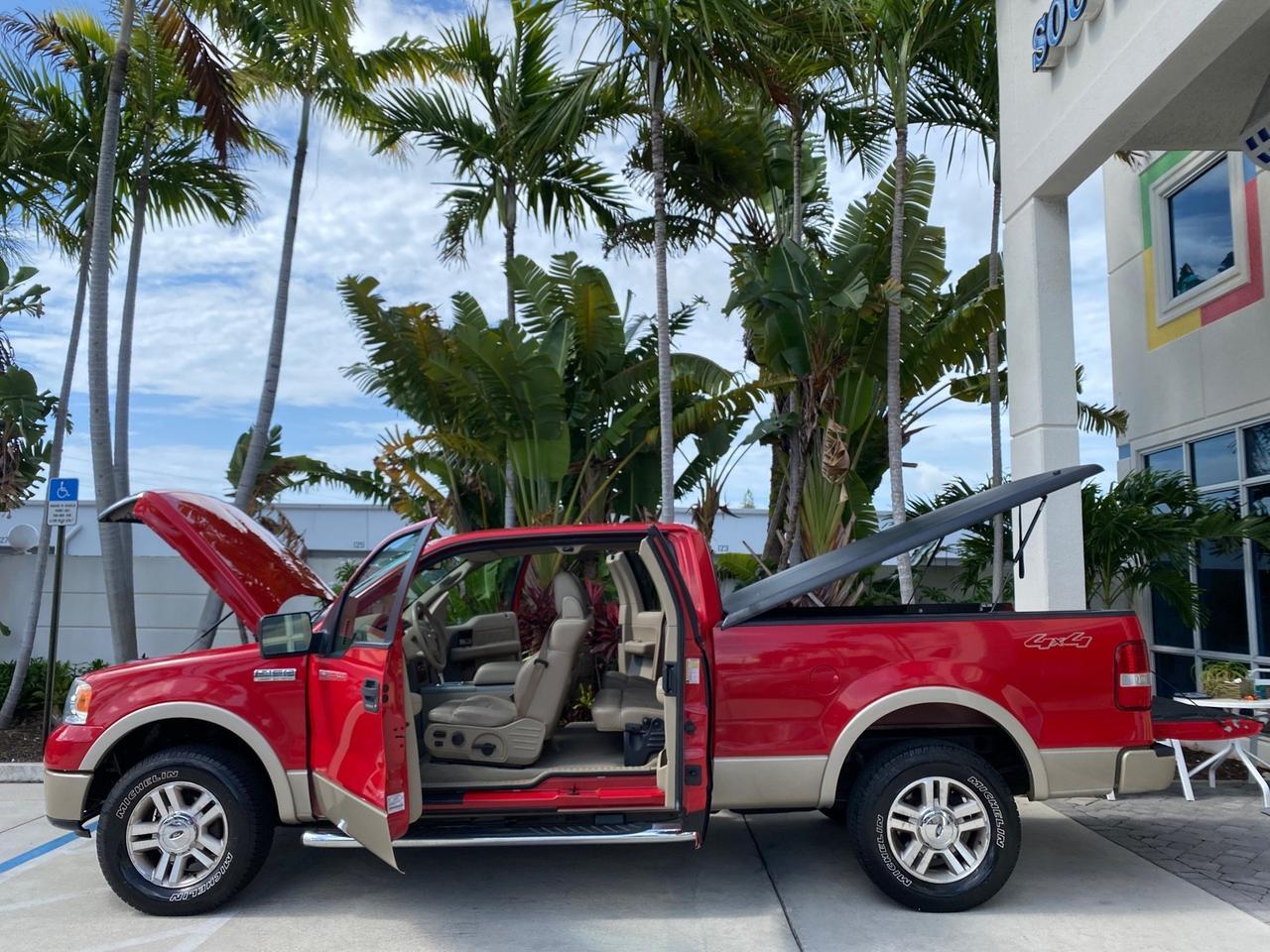 2007 Ford F-150 Lariat 4WD LEATHER LOW MILES 80,286 Pompano Beach FL