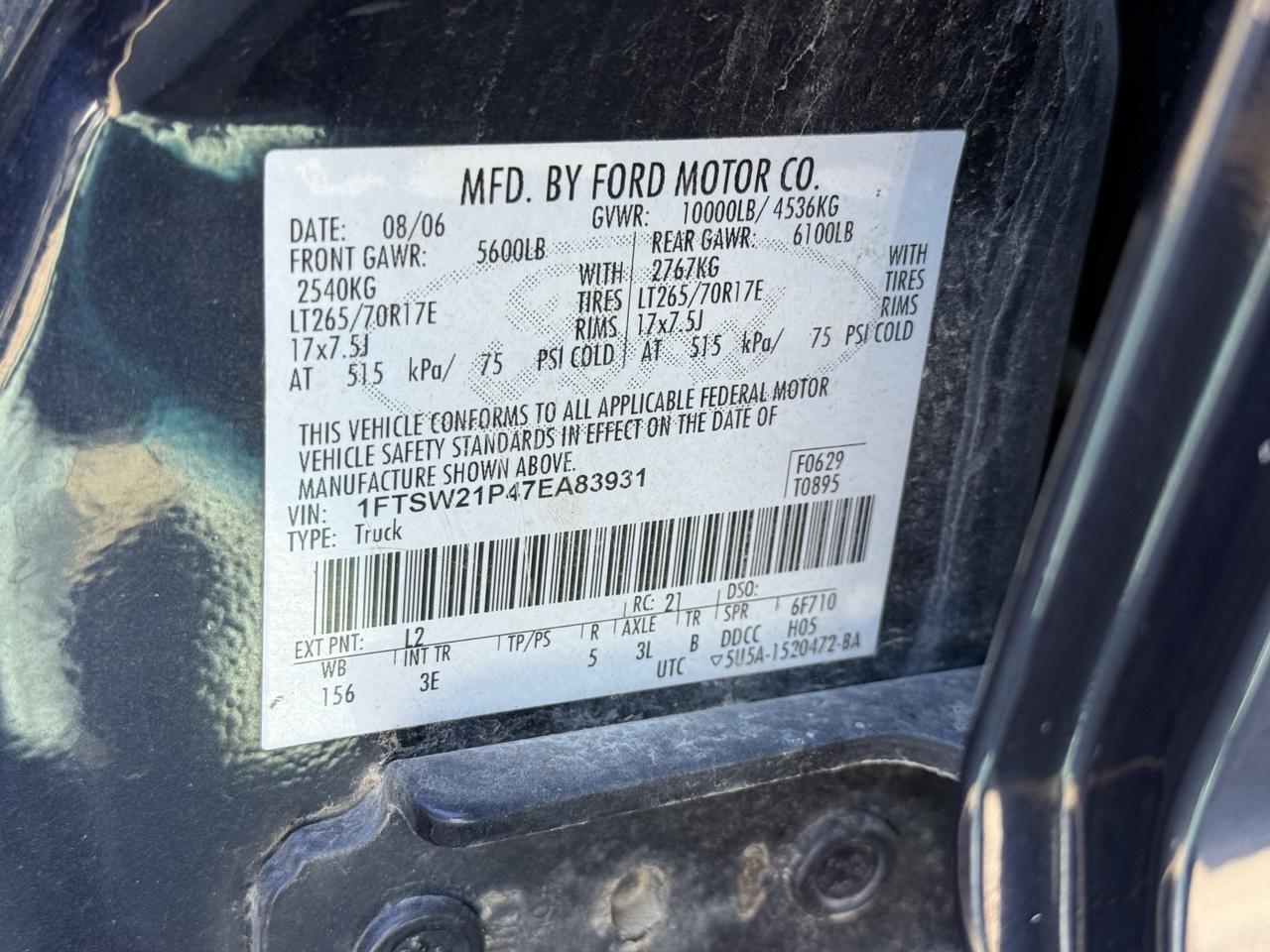 2007 Ford F-250SD Lariat Crestwood KY