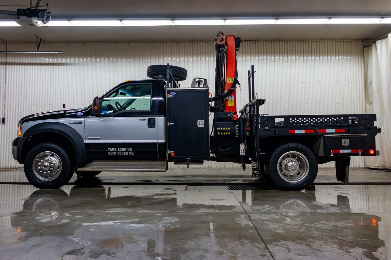 2007 Ford F-550 4x4 Reg Cab XLT Picker Diesel Manual Red Deer AB