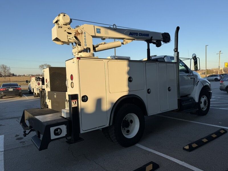2007 Ford F-750 Utility w/ 84068H Auto Crane Collinsville OK