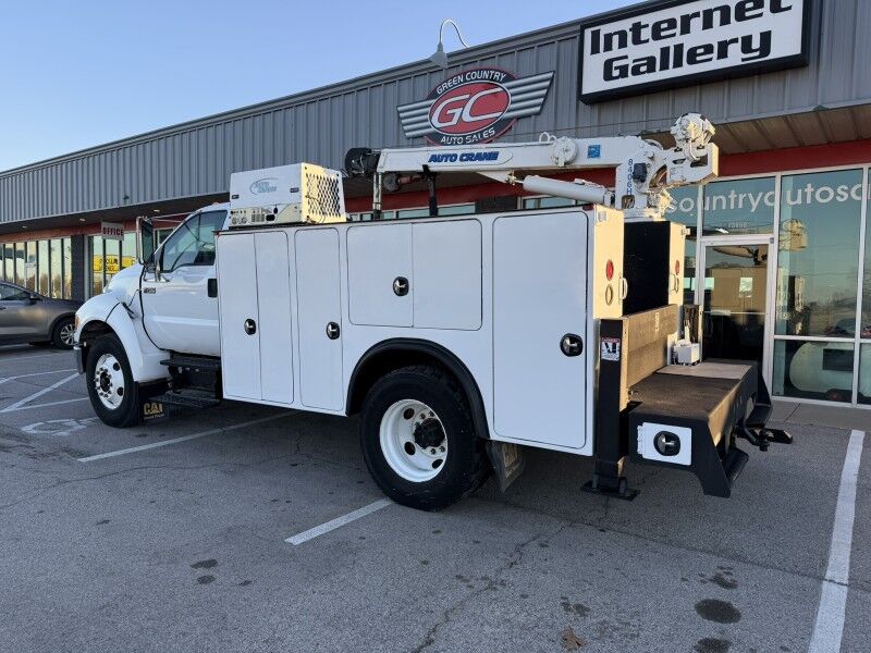 2007 Ford F-750 Utility w/ 84068H Auto Crane Collinsville OK