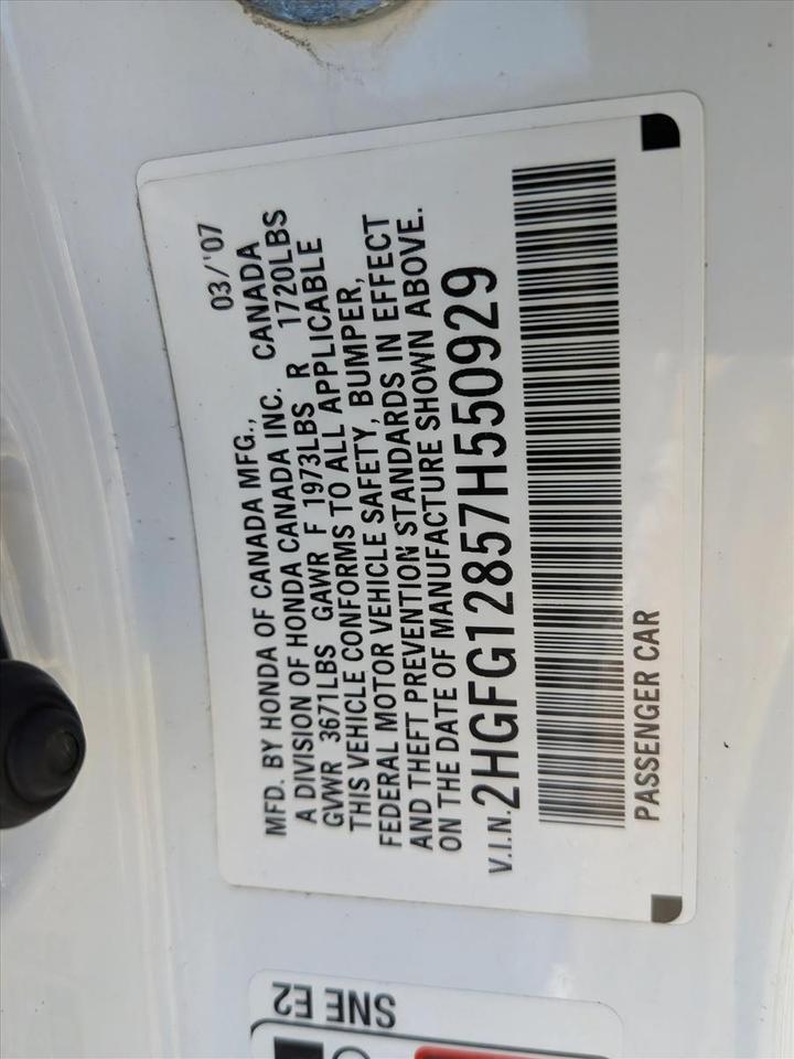 2007 Honda Civic Coupe EX Roseville CA