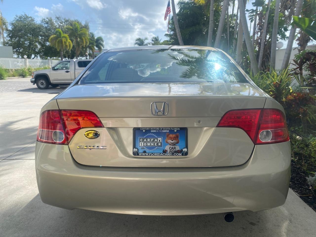 2007 Honda Civic Sdn LX LOW MILES 24,174 1 OWNER Pompano Beach FL