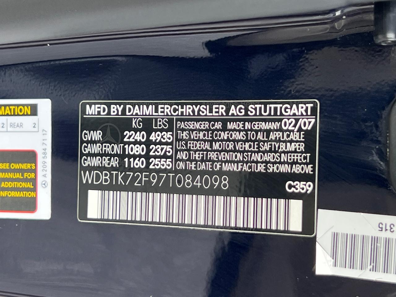 2007 Mercedes-Benz CLK CLK 550 Hagerstown MD