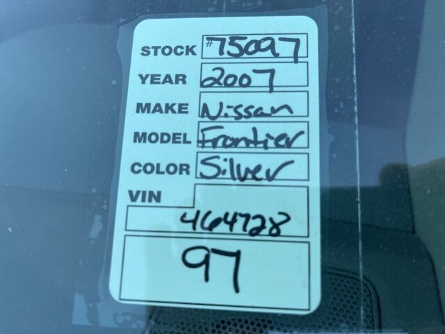 2007 Nissan Frontier XE Jacksonville FL