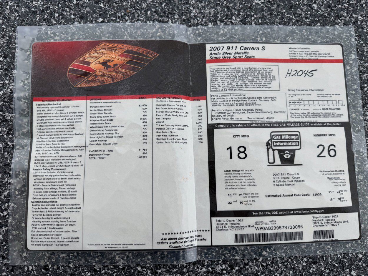 2007 Porsche 911 Carrera 4S Bellevue WA