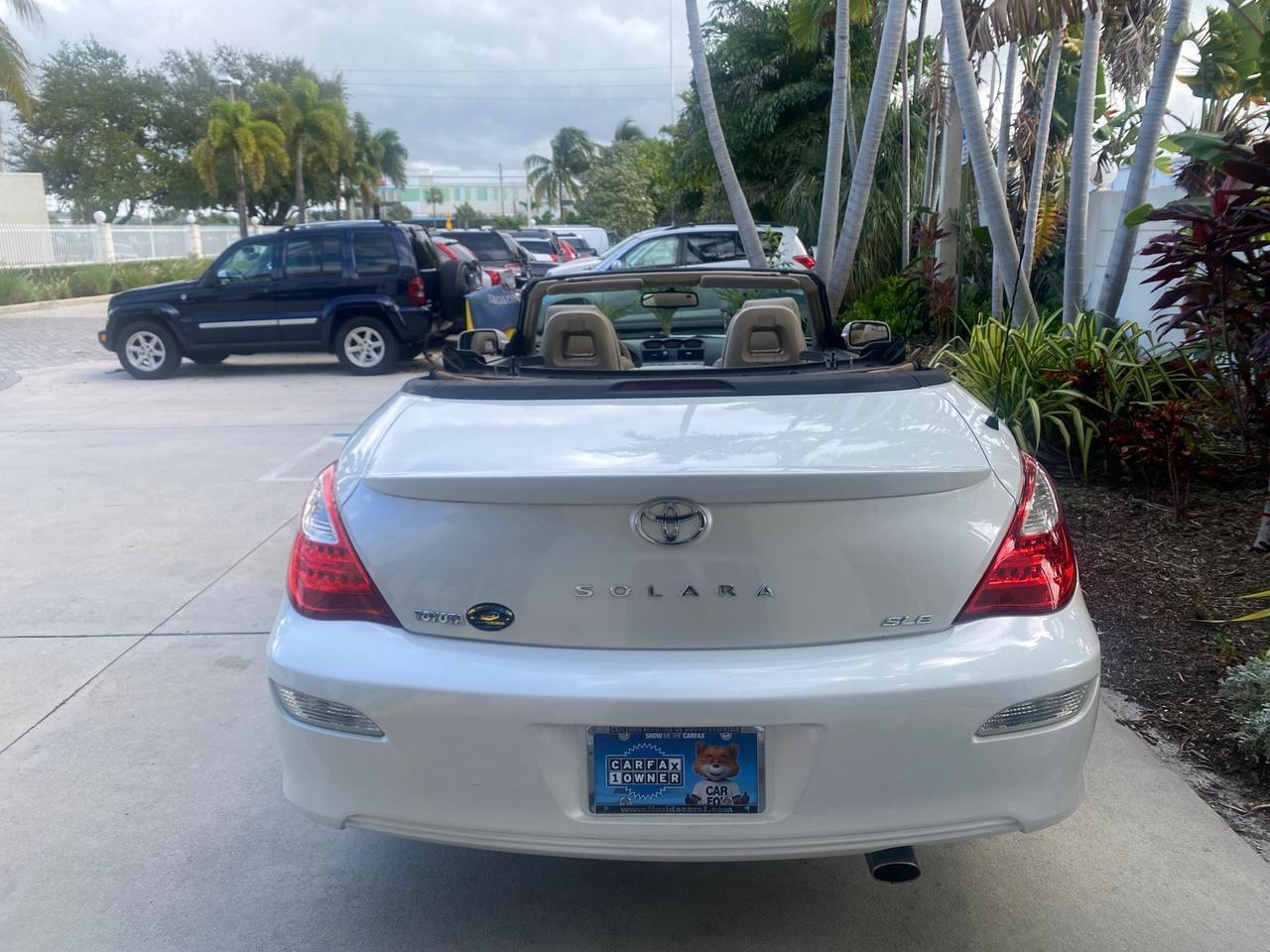 2007 Toyota Camry Solara SLE LOW MILES 67,647 Pompano Beach FL