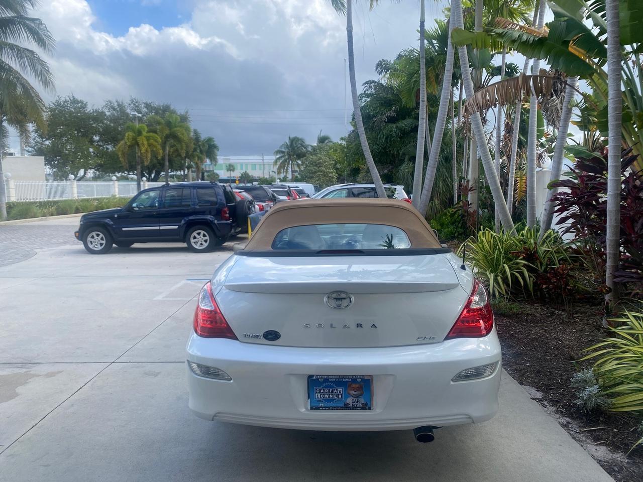 2007 Toyota Camry Solara SLE LOW MILES 67,647 Pompano Beach FL