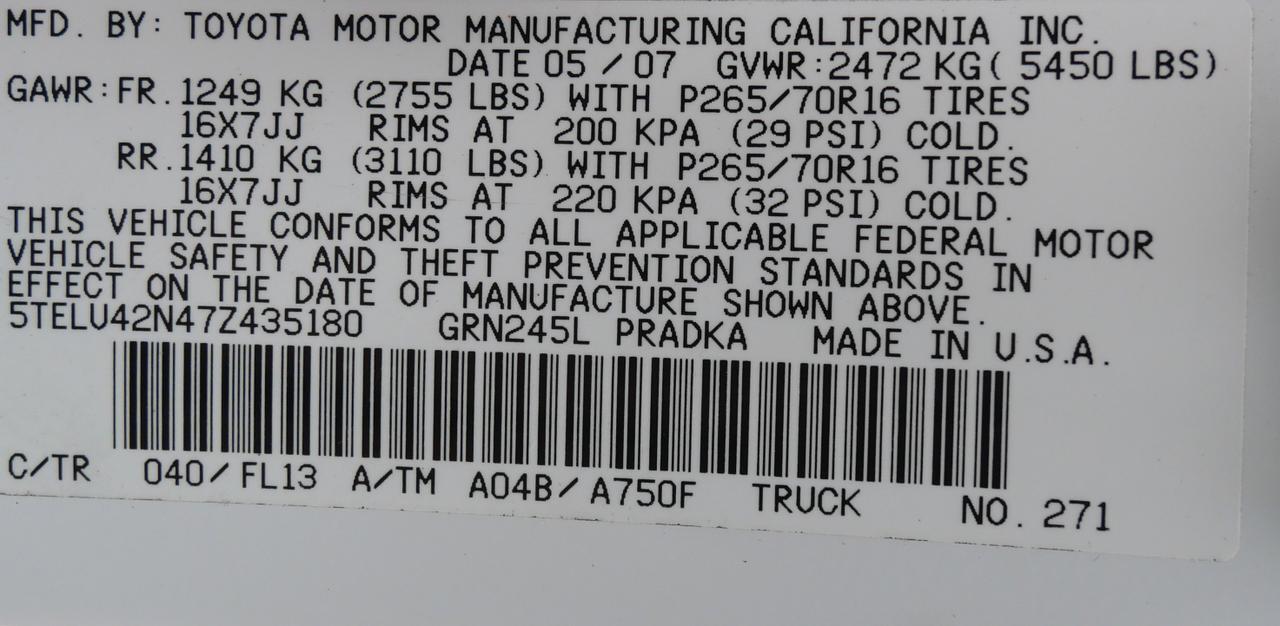 2007 Toyota Tacoma Base San Juan TX