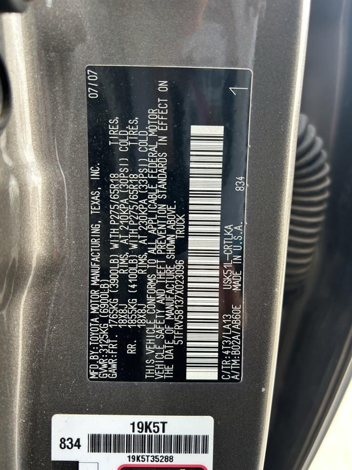 2007 Toyota Tundra Limited Crestwood KY