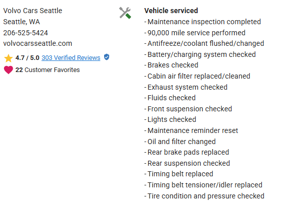 2007 Volvo S40 T5 2.5L Turbo AWD Sedan Timing Belt Service 88k Miles Portland OR
